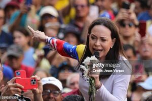 Maria Corina Machado agradece apoio de Donald Trump em sua luta pela democracia